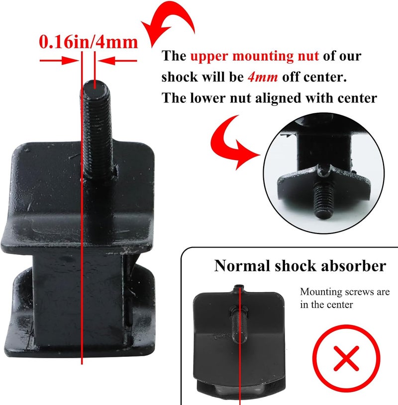 KIKITE Generator Anti Vibration Rubber Mount for 2000w 3000w 3500w 4000w 4750w Compatible with Champion Firman Predator Open-frame Generators Shock-Absorbing Feet 4 Pcs (2 left and 2 right) - Image 3
